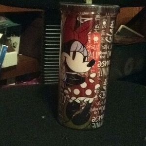 MinnieMouse Cold & Hot CupWith Straw